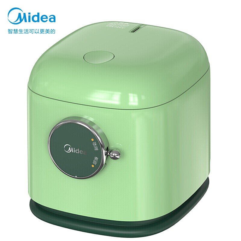 美的(midea)电饭煲1.2l家用迷你智能萌趣电饭煲黑晶fb