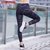 鸭鸭2018新款跑步跳高瑜伽运动裤弹性吸汗透气宽松裤JSK97402(深灰色 160)