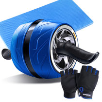 凯速健身器材自动回弹健腹轮美版宽轮健腹器风火轮腹肌轮健腹滚轮魅力蓝CP57 国美超市甄选