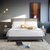 一号客厅  床软床卧室 现代简约 千鸟格纺织布 环保科技布床（含床+双床头柜）QR-19