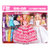 迪诺芭比特别大礼盒娃娃套装培训机构礼物公主婚纱城堡女儿童玩具1芭比娃娃(F款粉色 白色（4个娃娃17套衣服） 6关节身体送168件套)