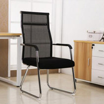 DF电脑网椅网布透气家用椅子 黑色 钢制脚DF-Y3801(默认 默认)