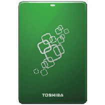 东芝（TOSHIBA）礼品装系列USB3.0移动硬盘（绿色）（750G）HDTC607HG3AA 赠送价值99元东芝原厂硬盘包