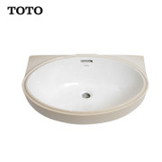 TOTO卫浴陶瓷台下式洗脸盆洗手盆智洁面盆LW548B