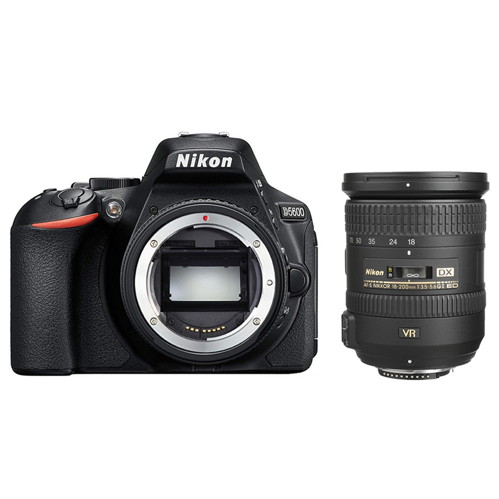 尼康(Nikon) D5600 18-200mm VR防抖套机 单反相机 入门级 单反 旅游套机