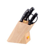十八子作雅乐五件套刀 黑色 S1027厨房菜刀具
