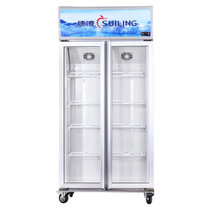 穗凌(SUILING)LG4-682M2F 682升单温冷柜冷藏保鲜风冷商用展示立式双门冰箱啤酒饮料冰柜