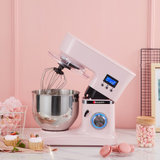 海氏（Hauswirt）厨师机料理机全自动家用和面机多功能揉面机电动打蛋器 HM740升级款粉色 【96%的人选择】(粉色)