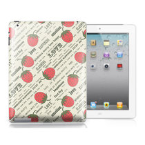SkinAT草莓报纸iPad23G/iPad34G背面保护彩贴