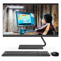 联想（Lenovo）AIO逸 高色域全面屏网课一体机 台式电脑23.8英寸 赛扬4205U 8G 256G SSD 黑色