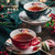 欧式轻奢陶瓷咖啡杯杯碟套装ins家用下午茶杯子送礼情侣杯子(【深红 墨绿】礼盒装)