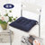 居居家 保暖垫坐垫靠垫椅垫 纯色磨毛椅子坐垫(藏青色 单个)