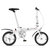DAHON大行 经典热卖14寸单速铝合金折叠自行车 BYA412(白色 14英寸)
