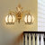 欧菲玛丽 欧式壁灯大气奢华卧室床头客厅全铜LED灯具(暖光光源 双头)