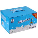 波兰牛奶耶莉雅（Milkissima）全脂纯牛奶500ml*6礼盒套装