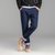 lilbetter男士牛仔裤 新款复古牛仔长裤韩版滑板裤修身长裤 男潮(蓝色 XL)