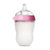 可么多么宽口径硅胶奶瓶配2滴奶嘴250ml（粉色）婴儿奶瓶 韩国原装进口