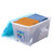 爱丽思IRIS 塑料加厚透明收纳盒衣服整理箱有盖衣物收纳箱CC46L(天蓝)