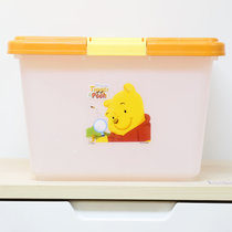 爱丽思DISNEY迪士尼维尼儿童环保树脂收纳盒整理储物箱PCB-38(维尼款)