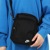 Nike耐克单肩包男包女包 夏季新款运动包斜挎包学生时尚小包拎包DB0456-010(黑色 MISC)