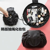 有乐(YouLe)懒人化妆包便携旅行韩国大容量收纳包化妆袋洗漱包(黑色-)