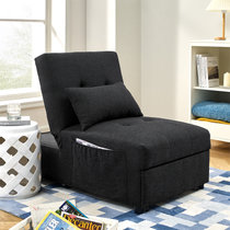 烤漆可折叠可伸缩沙发床美式小户型客厅家具简约现代两用沙发单人休闲小拉床(深灰色 坐躺调节款)