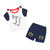 宝宝纯棉男童夏装夏季薄款儿童两件套网红洋气婴儿分体短袖套装潮(TZ6803 100cm)