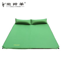 徽羚羊户外HLY-D3018双人自动充气垫 加宽加厚防潮垫帐篷充气垫床(绿色)