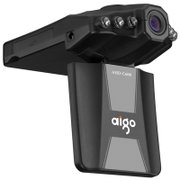 爱国者（aigo）AHD-C600数码摄像机 行车记录 ACC通电自动开机录像，熄火自动停止并关机，低照度高敏感传感器，270度旋转。