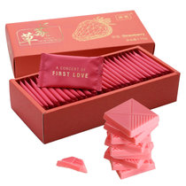 诺梵诺梵草莓巧克力110g 薄片礼盒情人节糖果送女友零食生日礼物代可可脂
