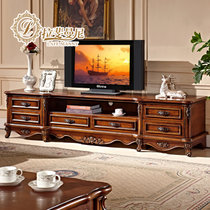 拉斐曼尼 欧式电视柜 美式乡村电视柜新古典电视柜 美式实木电视柜IK003(默认 四抽)