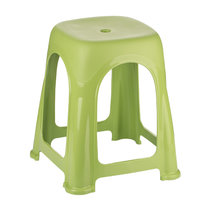 茶花塑料凳子加厚家用高凳子北欧简约高脚客厅餐桌凳子家用简约(高凳【绿色】)