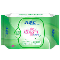 ABC澳洲茶树精华劲吸棉柔卫生护垫163mm*25片新老包装随机 萃取植物成分自然清新清爽舒适