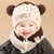 秋冬季宝宝帽男童女童婴儿毛线帽小孩6-12个月儿童围巾围脖套1-2岁新生儿(米色)