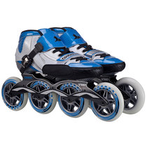 美洲狮溜冰鞋速滑鞋成人竞赛轮滑鞋儿童直排轮旱冰男女比赛竞速溜冰鞋SR1(蓝白 44)