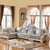 香河家具城 沙发 欧式沙发 实木沙发客厅组合小户型沙发(蓝色 220转角沙发(经典款))