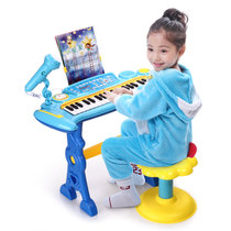 益米哆啦A梦儿童电子琴塑料NO.143 早教可插电钢琴宝宝礼物(双供电模式)