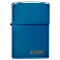 芝宝Zippo打火机 20446ZL蓝冰镜面标志
