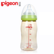 贝亲奶瓶 宽口径PPSU婴儿奶瓶新生儿奶瓶宝宝奶瓶160~240ml(绿色 160ml/AA76)