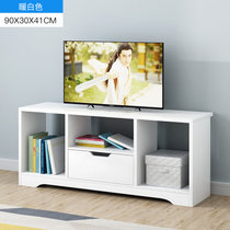 北欧电视柜茶几组合简约现代小户型简易客厅卧室地柜仿实木电视柜(简易款-暖白)