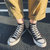 太子龙2019新款男生帆布鞋字母图案瑞安硫化鞋休闲学生布鞋潮流板鞋批发  SXPLH1020(黑色 39)