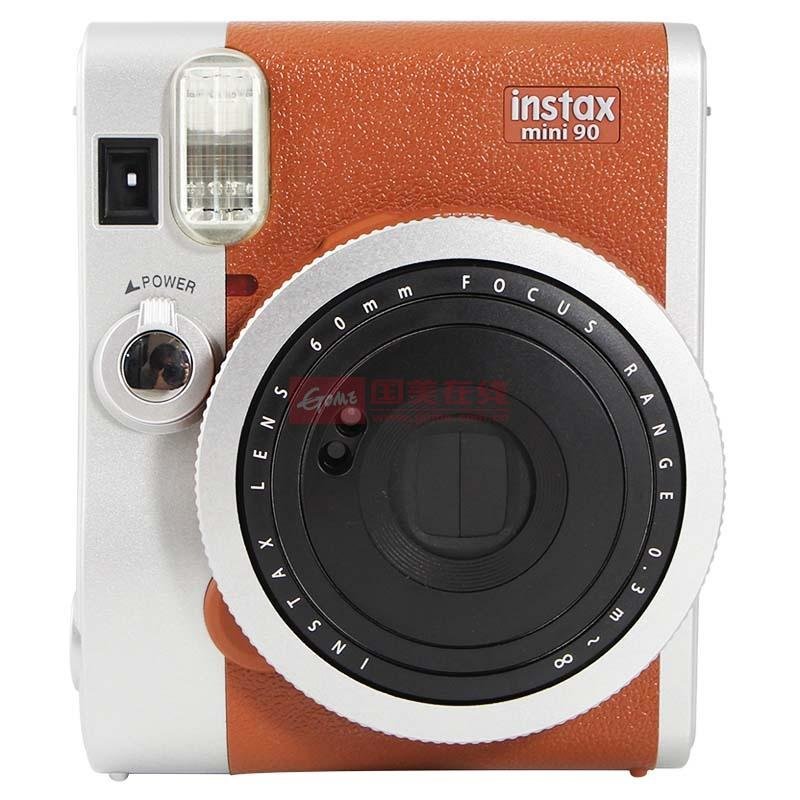 富士fujifilm趣奇checkyinstaxmini90相机古典感觉棕色