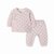 巴拉巴拉宝宝睡衣秋冬婴儿家居服男童内衣套装0-1岁女童套装加厚(66cm（两件套） 红白色调0361)