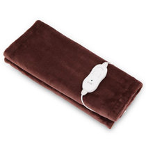 爱贝斯电热毯暖膝毯暖手暖脚宝办公室午睡暖身毯可拆洗80*45(咖啡色PF6003)