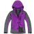 傲石开 新款户外防风保暖男女款三合一冲锋衣（外套+内胆）(深紫(天姿女款) XL)