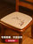 中式餐椅垫马蹄形凳子座垫家用防滑可拆洗实木餐桌椅子坐垫屁垫(傲雪马蹄垫米黄)