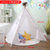 TPins儿童帐篷印第安室内游戏屋公主玩具屋小房子宝宝礼物拍照道具TP2637(白色简约款160cm)