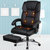 野火电脑椅经典皮椅 老板办公椅 可躺170度按摩椅JOY-6188(黑色 PU皮+6位按摩)
