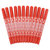 齐心(COMIX) MK804 记号笔 红色 12支装 速干防水小双头油性记号笔【5盒起售】