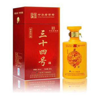 三十四号白酒酒批发34号白酒浓香型38度